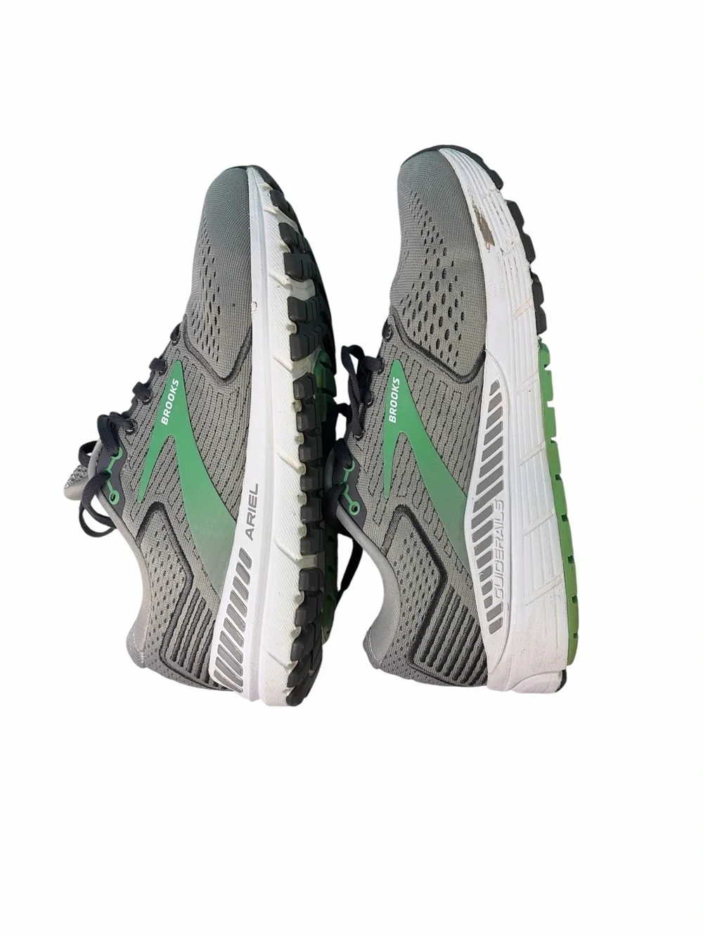 Brooks Ariel 20 Running Shoes Women Size 8.5 Gray Green Comfort Cushion Sneakers